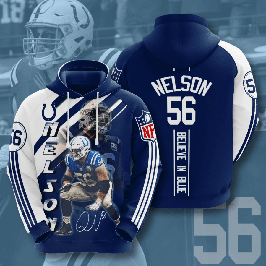 Indianapolis Colts Quenton Nelson 3D Hoodie For Men For Women All Over Printed Hoodie