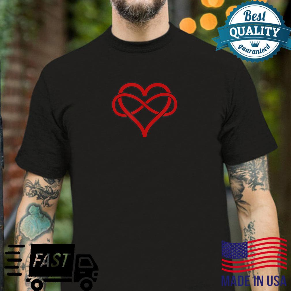 Infinity Heart Celtic Knot Poly Pride Symbol Shirt
