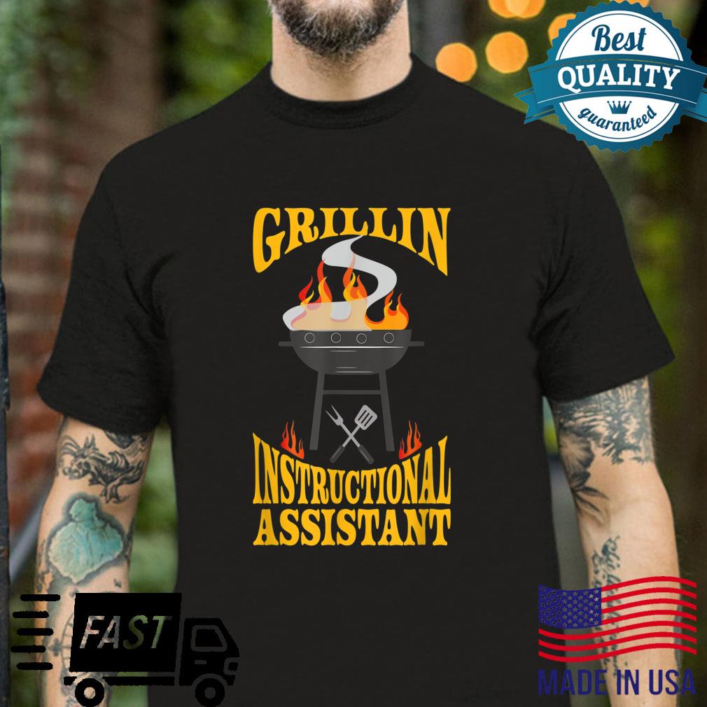 Instructional Assistant BBQ Grill Smoker & Barbecue Chef Shirt