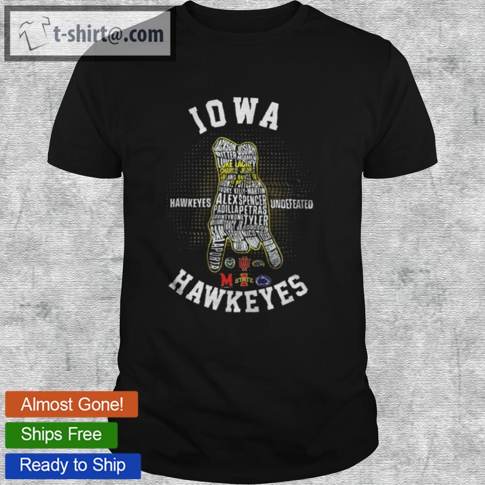Iowa hawkeyes football hawkeyes undefeated shirt