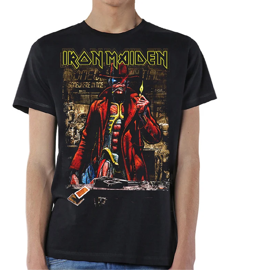 Iron Maiden Somewhere in Time Steve Harris Official T-Shirt.png