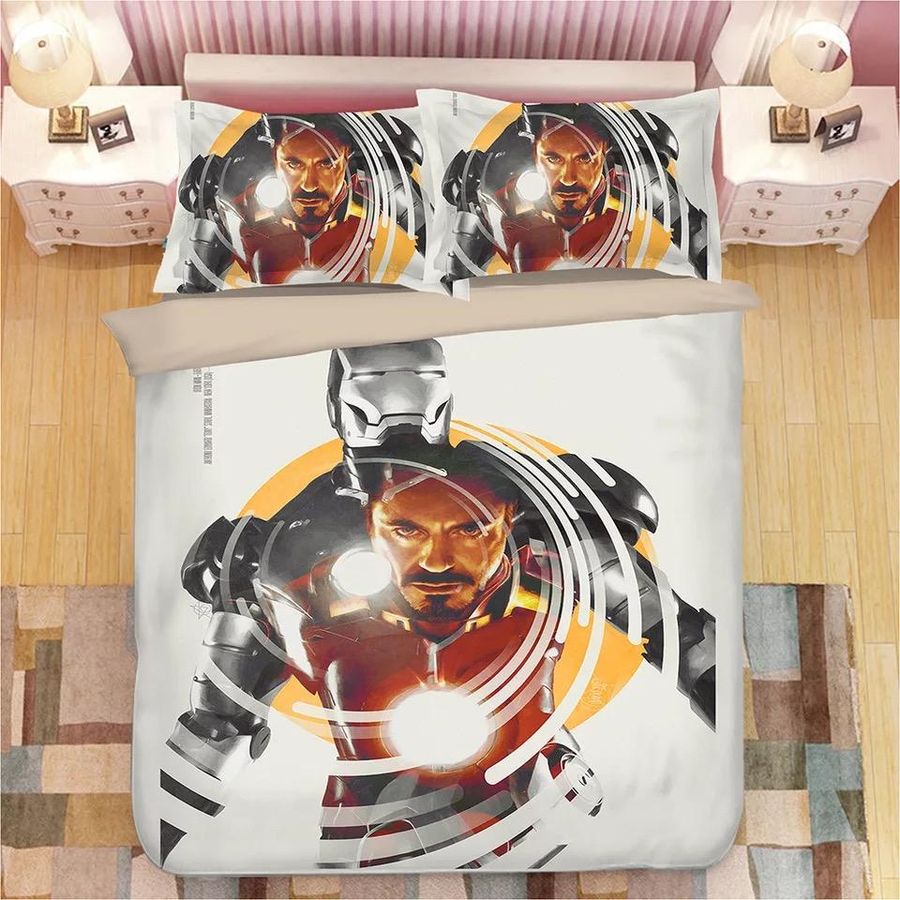 Iron Man Tony Stark #2 Duvet Cover Bedding Sets Pillowcase,