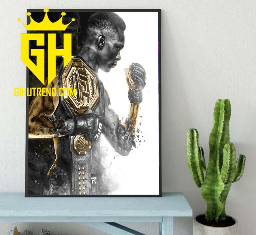 Israel Adesanya Champions 2022 UFC Middleweight Championship Poster Canvas