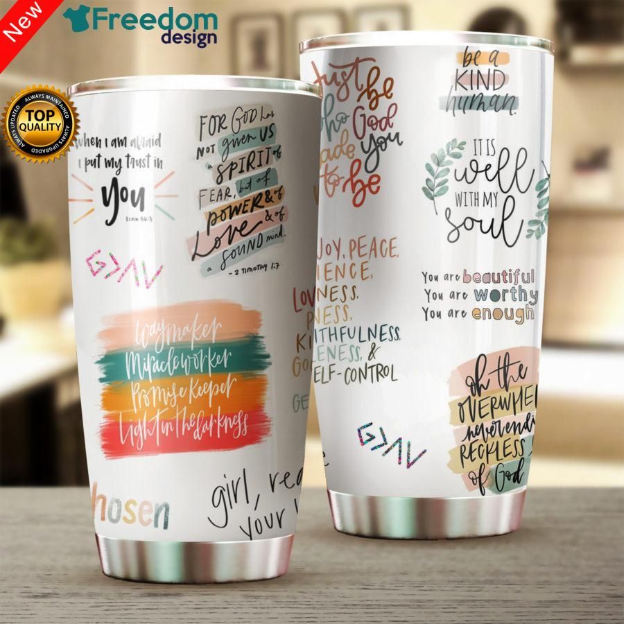 It Is Well With My Soul Stainless Steel Tumbler Cup 20oz, Tumbler Cup 30oz, Straight Tumbler 20oz