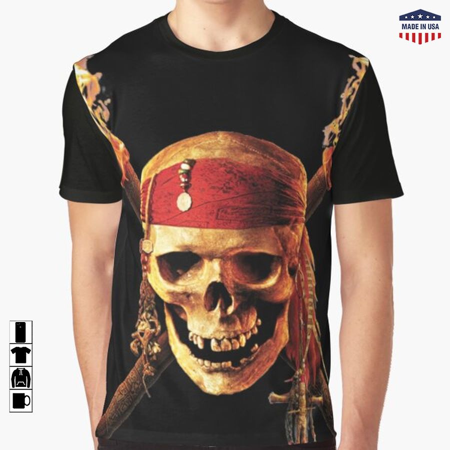 Jack Sparrow Pirates of the Caribbean Graphic T-Shirt