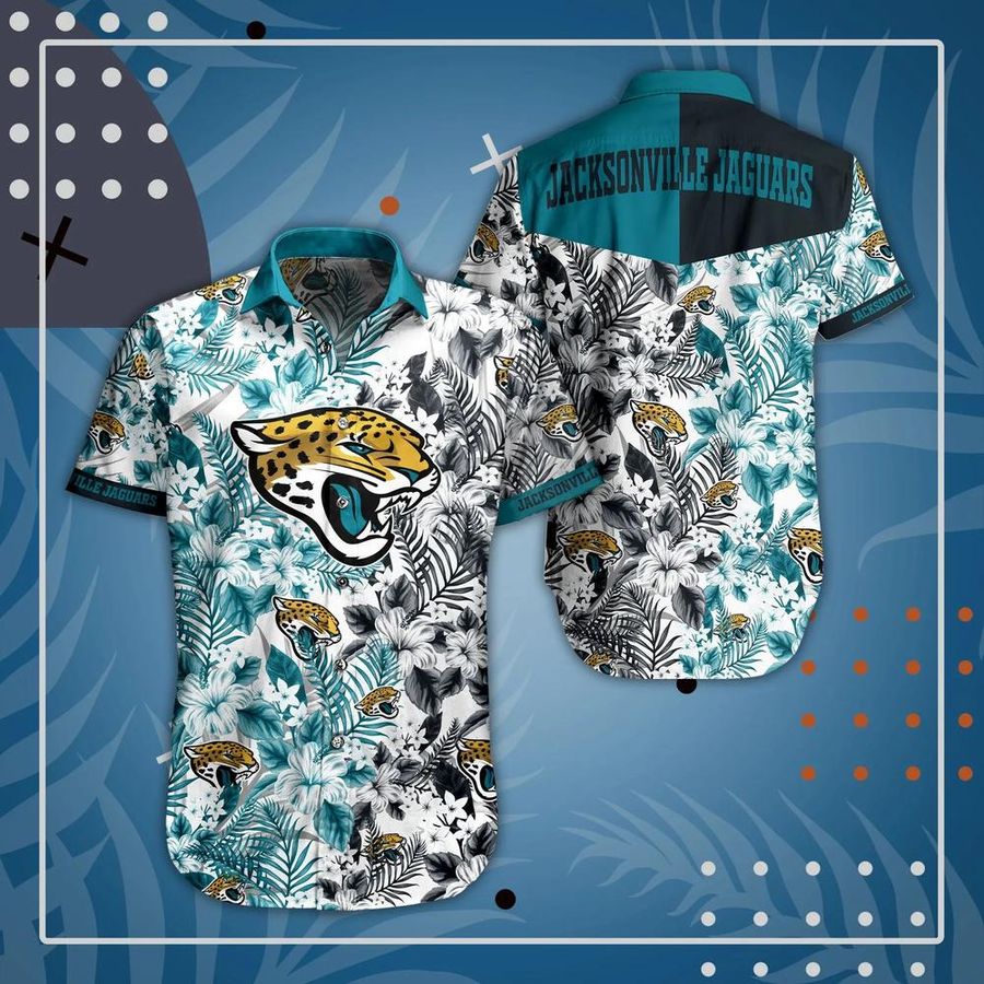 Jacksonville Jaguars NFL Beach Shirt Graphic Floral Pattern Print This Summer Hawaiian Shirt And Short – Luzgear