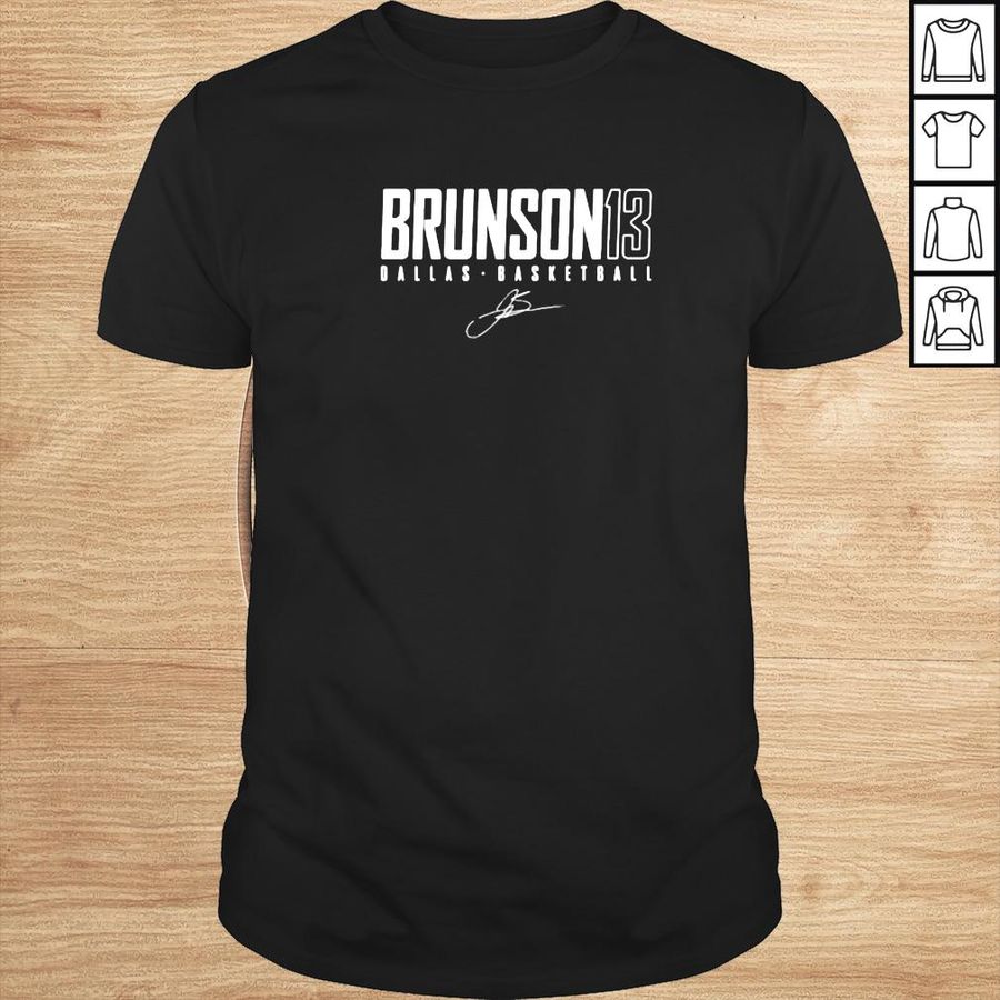 jalen Brunson Dallas 13 basketball signature shirt