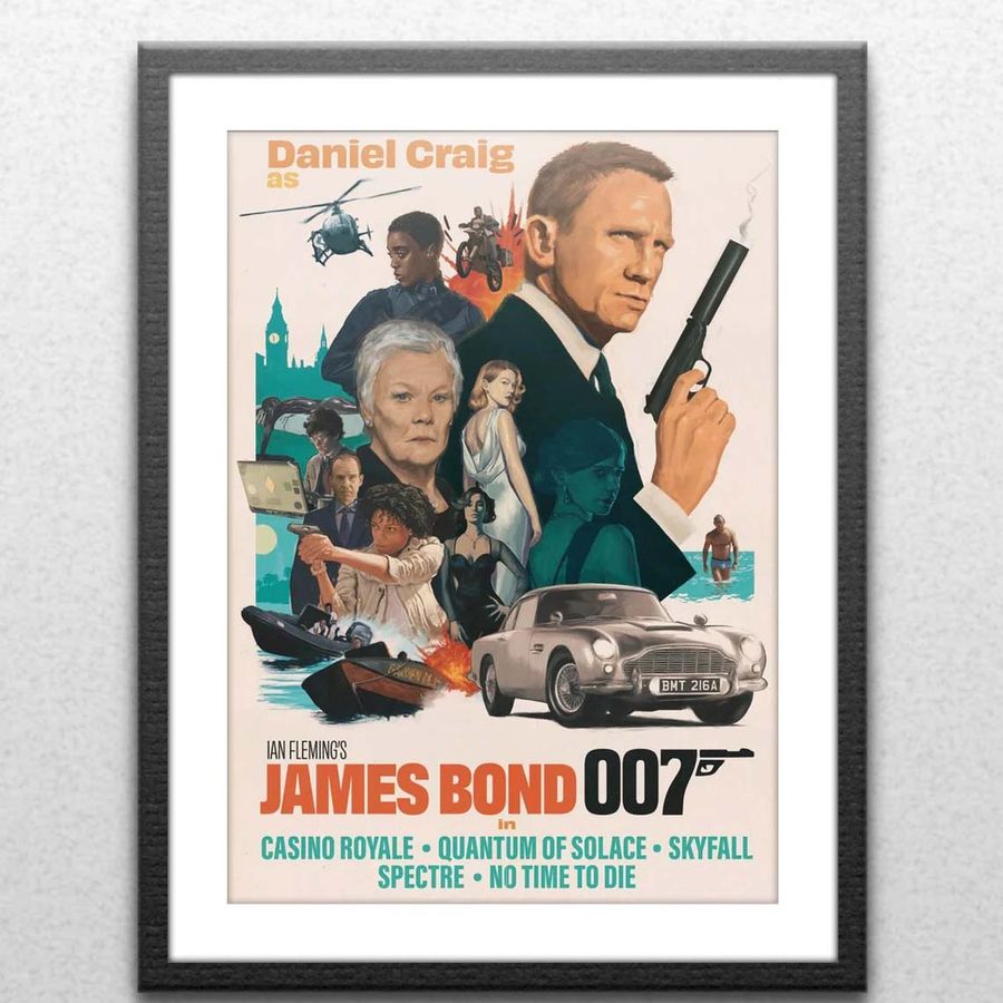 James Bond 007 Daniel Craig No Time To Die Poster