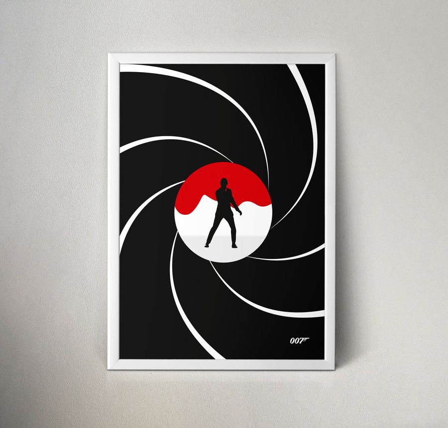 James Bond movie poster, movie prints, movie art, movie poster, movie poster minimalist, minimal movie poster, film poster, film poster art-4