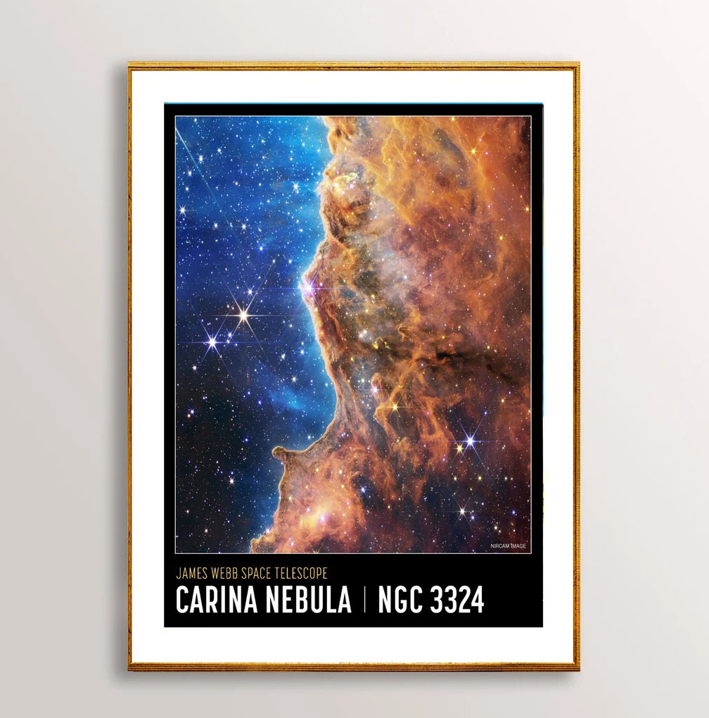 James Webb Carina Nebula Poster