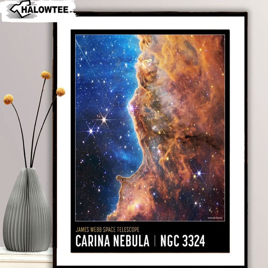 James Webb Poster James Webb Carina Nebula Poster Space Telescope First Images NASA James Webb Telescope Poster Wall Decor