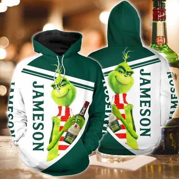Jameson Grinch Bottle 3D Hoodie For Men For Women All Over Printed Hoodie