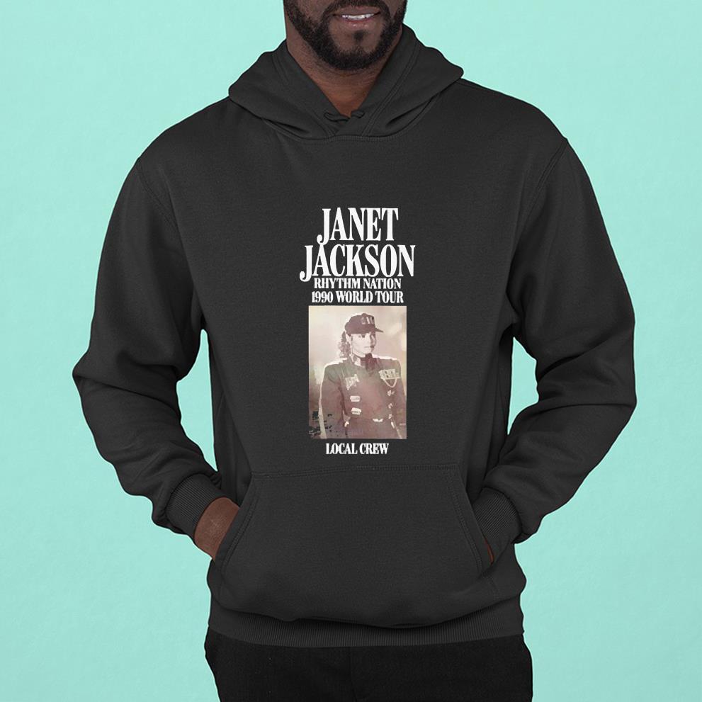 Janet Jackson Rhythm Nation 1990 World Tour Local Crew Shirt