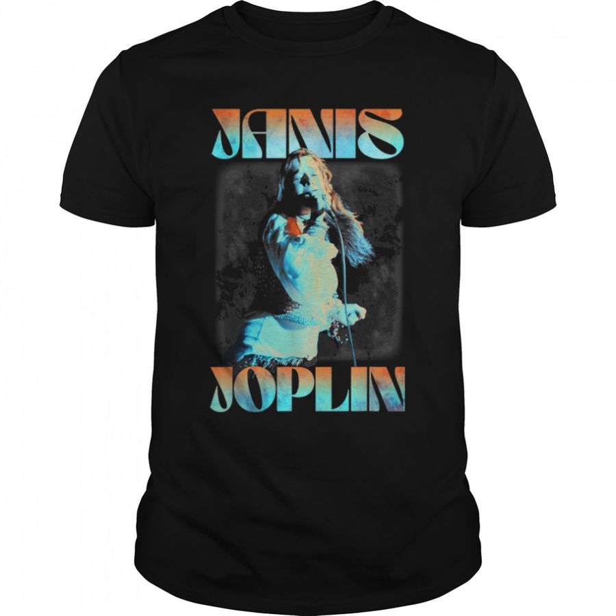 Janis Joplin Deco Wash T-Shirt B09NCJBFNY