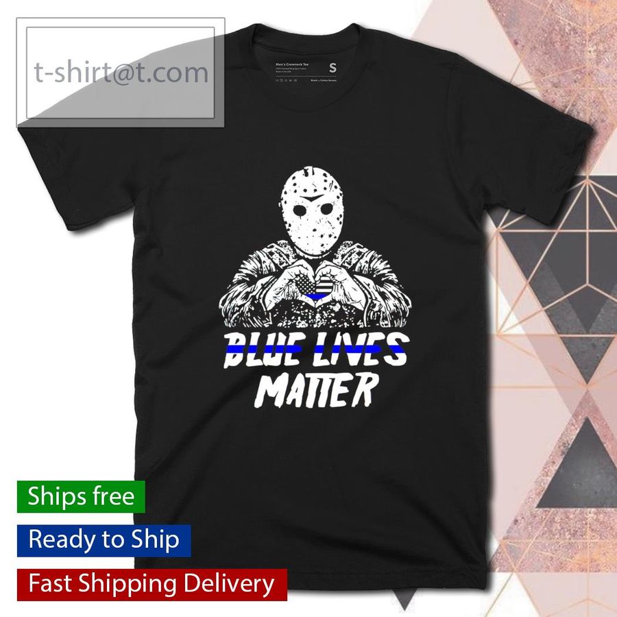 Jason Voorhees Blue Lives Matter Animeserbia shirt