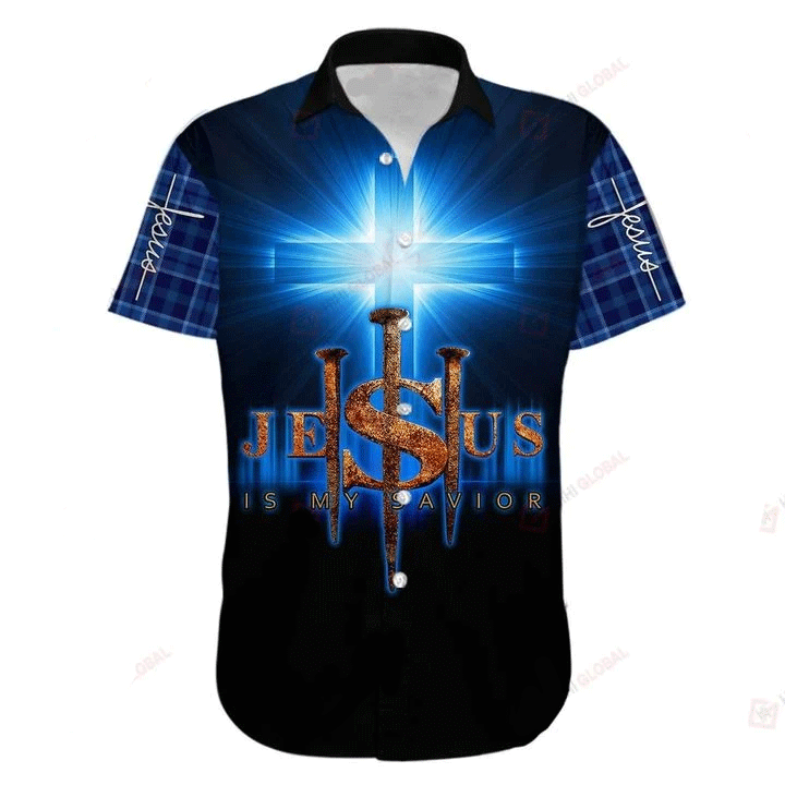 Jesus Bible Is My Savior 1 Graphic Print Short Sleeve Hawaiian Casual Shirt size S - 5XL