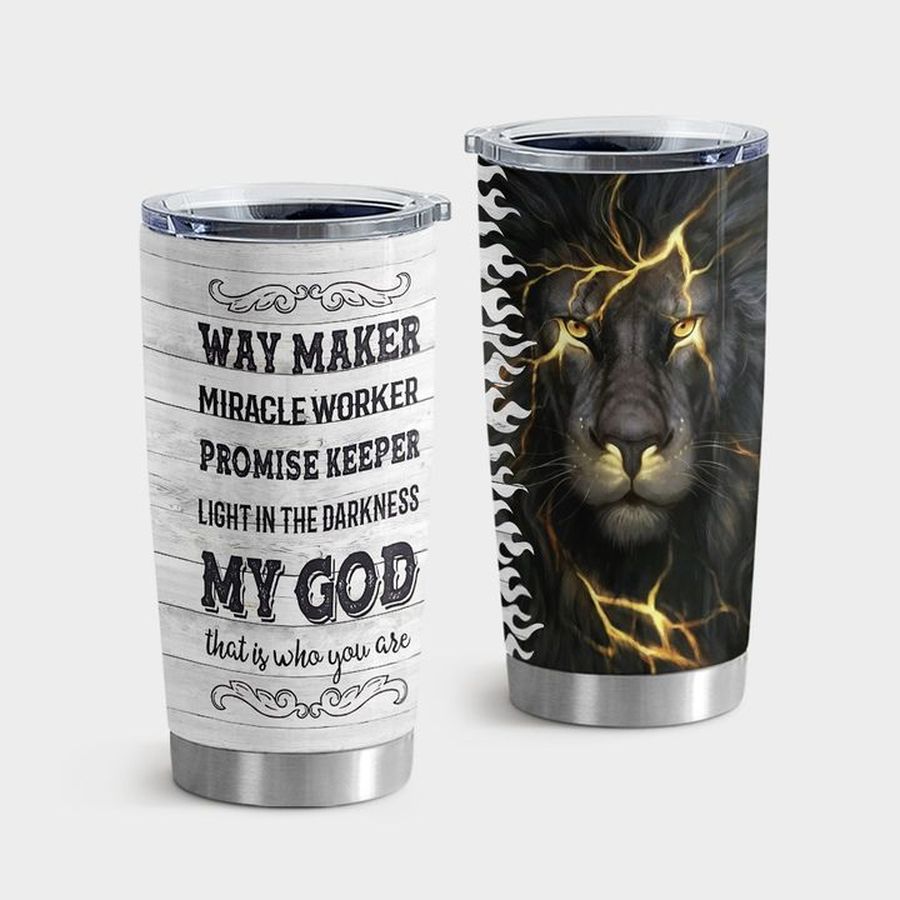 Jesus Tumbler With Lid, Way Maker Miracle Worker Promise Keeper My God Tumbler Tumbler Cup 20oz , Tumbler Cup 30oz, Straight Tumbler 20oz