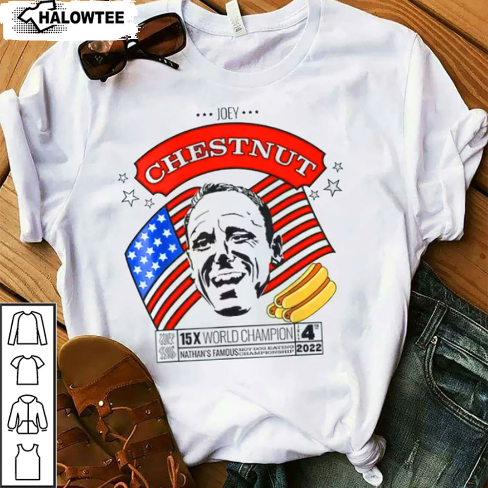 Joey Chestnut Shirt, Nathans Hot Dog Eating Contest 4Th Of July, Joey Chestnut T Shirt