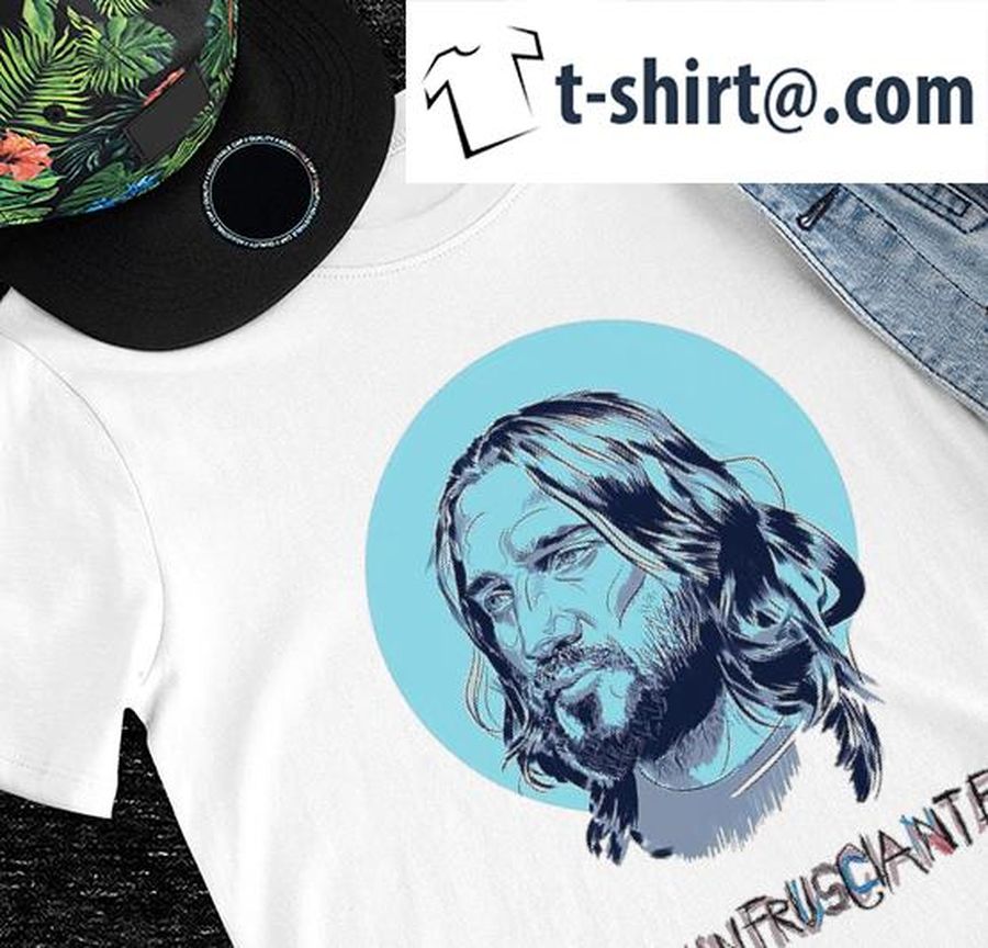 John Frusciante face art shirt