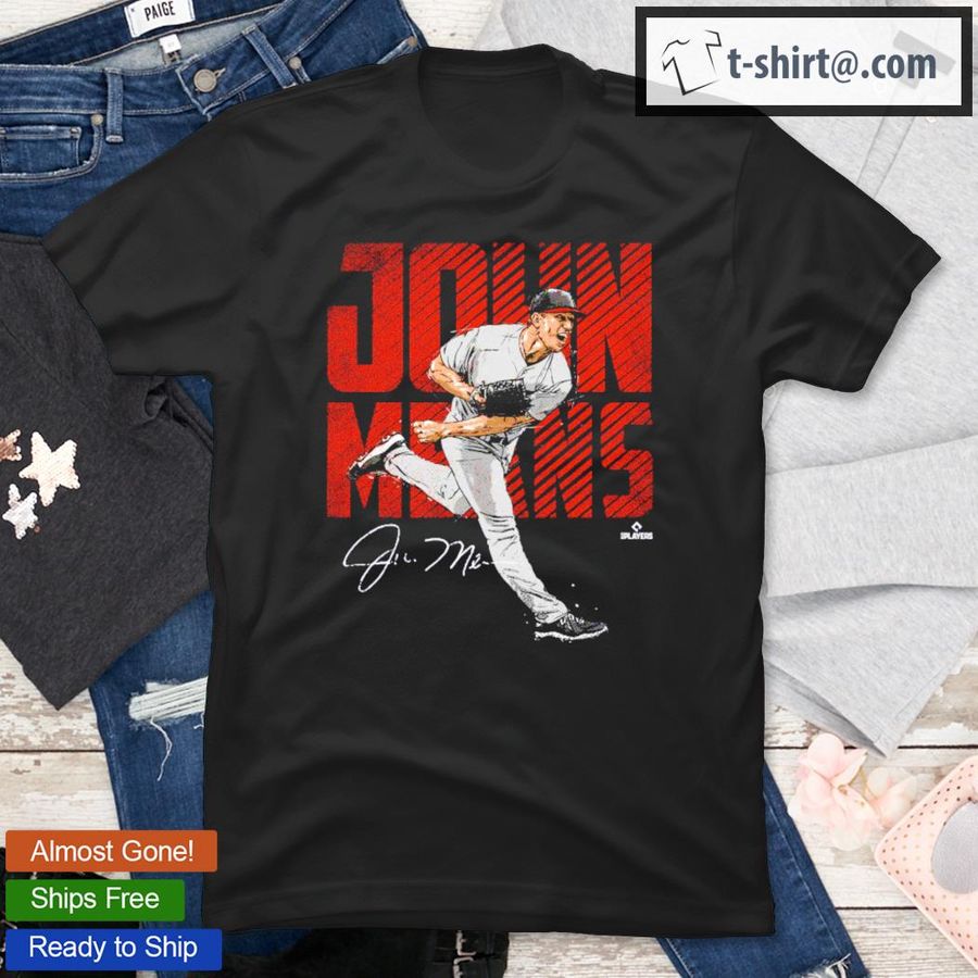 John Means Baltimore Bold Baseball T-Shirt