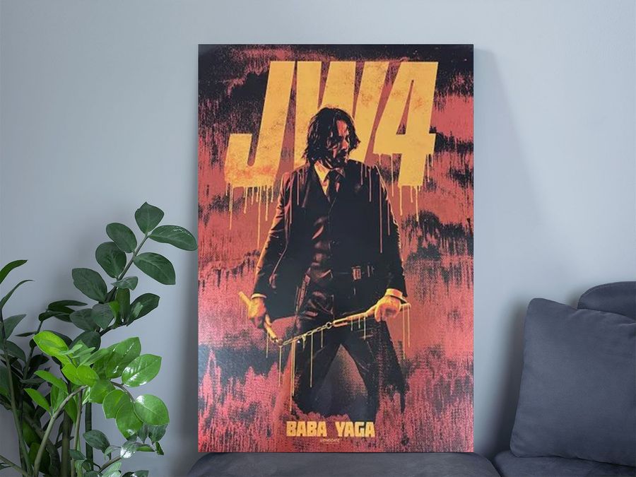 John Wick Poster, John Wick Chapter 4 Poster, John Wick 4 Puts Keanu Reeves' Baba Yaga Front and Center Poster, Home Wall Art Decor-1