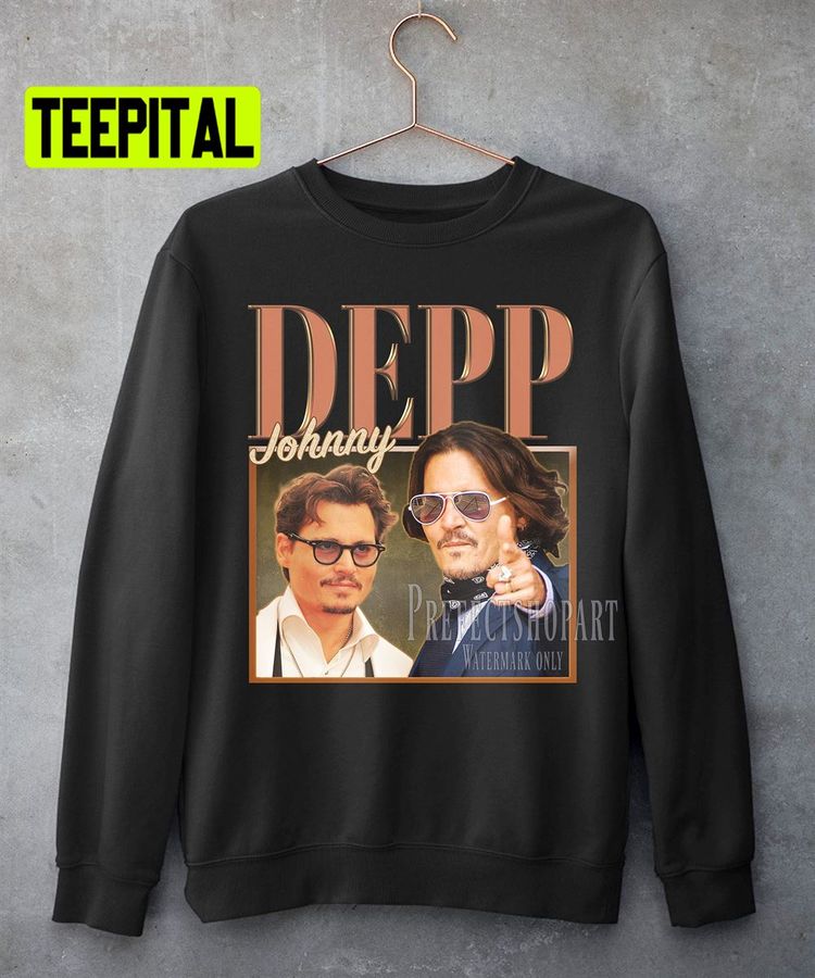 Johnny Depp Retro Vintage Art Unisex Sweatshirt