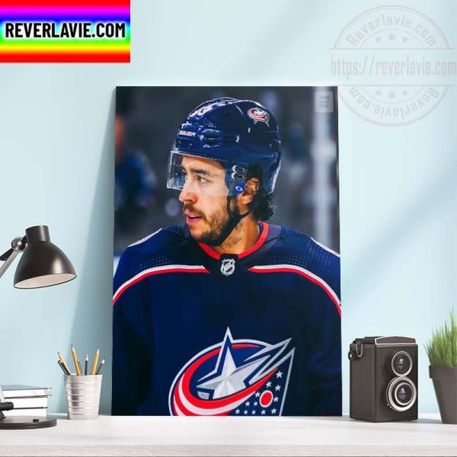 Johnny Gaudreau Join The Columbus Blue Jackets Home Decor Poster Canvas