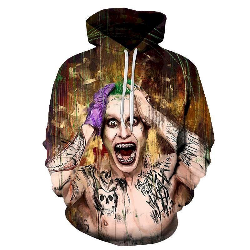 Joker In Suicide Squad 3D Sweatshirt Hoodie Pullover