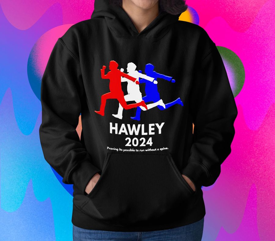 Josh Hawley 2024 proving its possible to run without a spine shirt