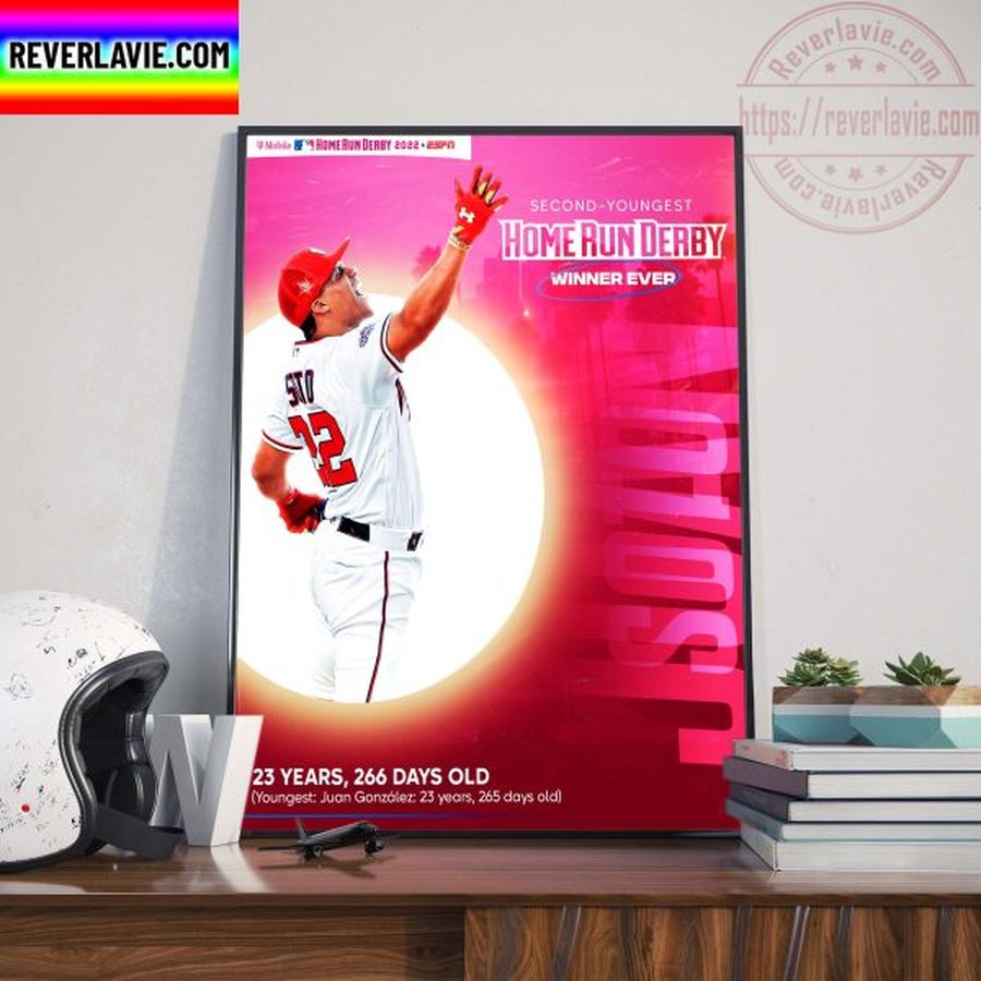 Juan Soto Is The Second Youngest Home Run Derby Champions Home Decor Poster Canvas