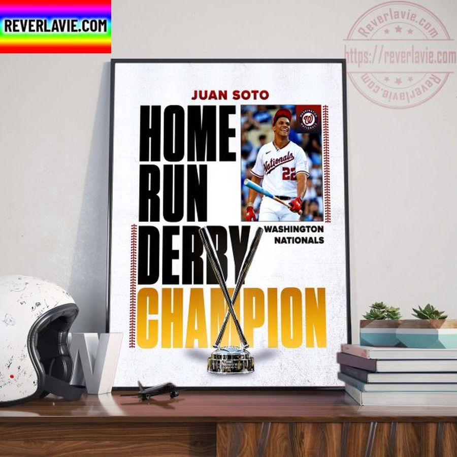 Juan Soto Winner The 2022 Home Run Derby Champs Home Decor Poster Canvas