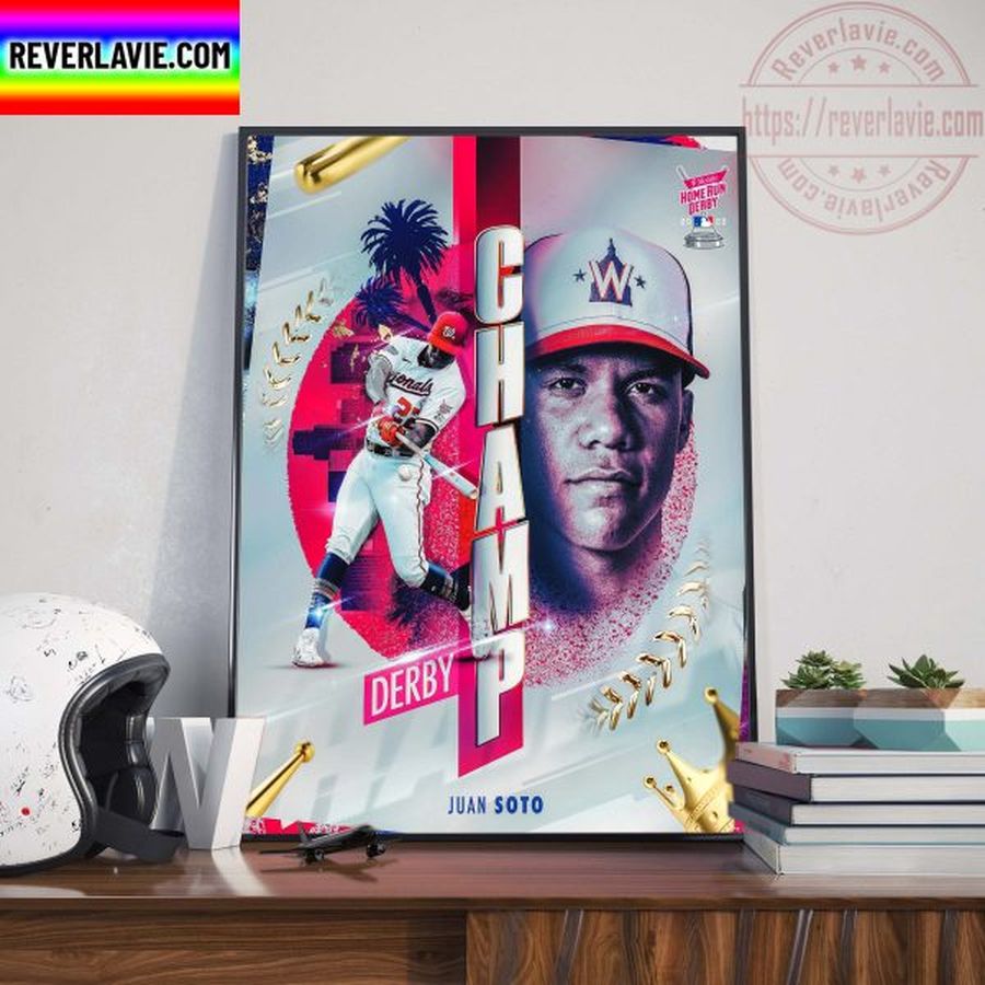 Juan Soto Wins The 2022 Champions Home Run Derby Home Decor Poster Canvas