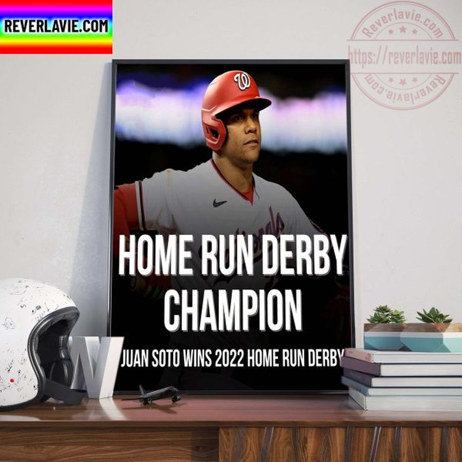 Juan Soto Wins The 2022 Home Run Derby Champion Home Decor Poster Canvas