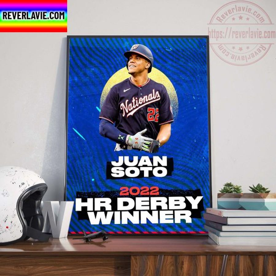Juan Soto Wins The 2022 Home Run Derby Winner Home Decor Poster Canvas