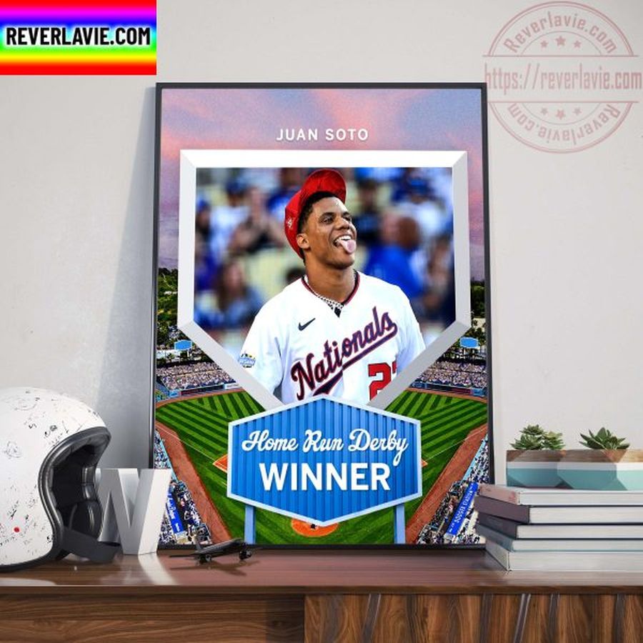 Juan Soto Wins The Home Run Derby 2022 Winner Home Decor Poster Canvas