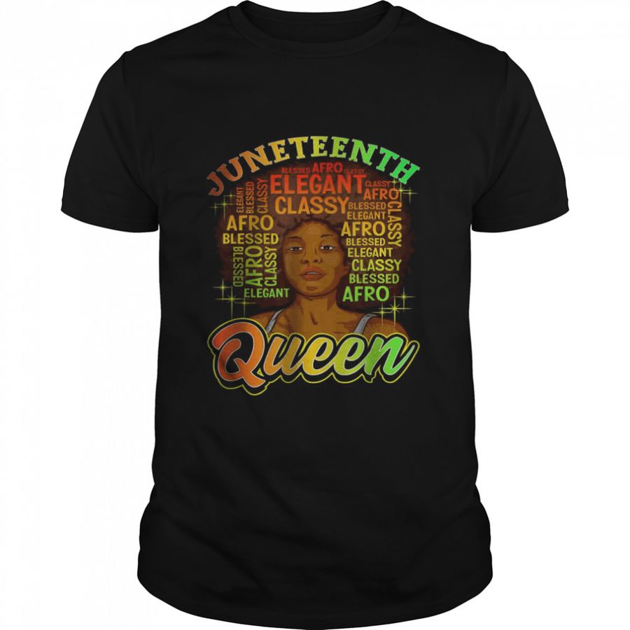 Juneteenth Natural Afro Queen T-Shirt