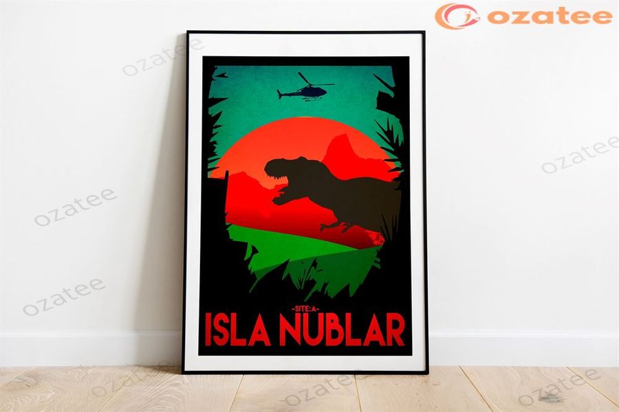 Jurassic Word Travel Poster Set Isla Nublar Sorna Site