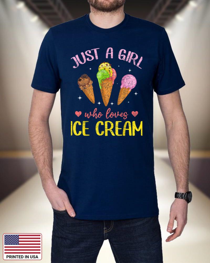 Just A Girl Who Loves Ice Cream Summer Dessert Ice Cream sd2OH