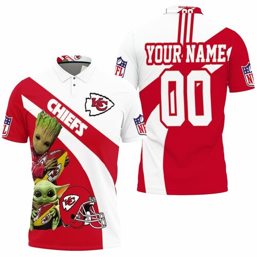 Kansas City Chiefs Afc West Champions 2020 Nfl Baby Yoda Baby Groot Hug Chiefs Ball 1 Personalized Polo Shirt Model A20040