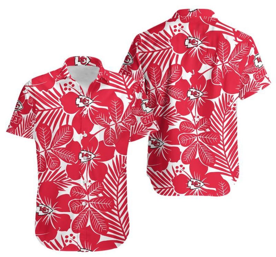 Kansas City Chiefs Flower Hawaii Shirt and Shorts Summer Collection H97