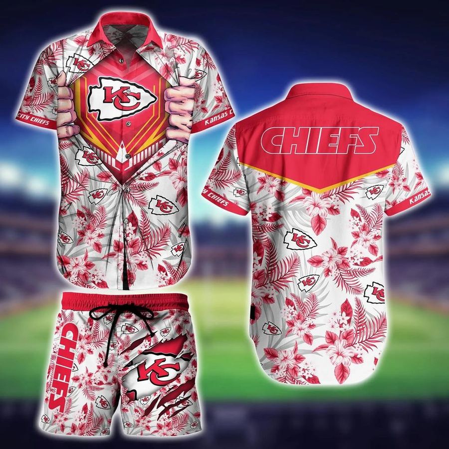 Kansas City Chiefs NFL Football Hawaiian Shirt And Short New Trends Summer For Big Fans, Gift For Men Women