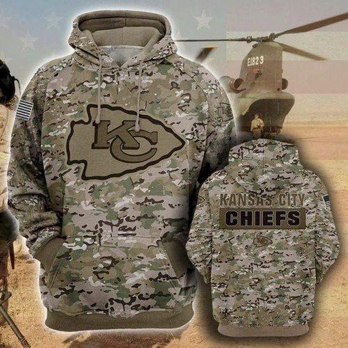 Kansas City Chiefs NFL Football Us Camouflage Men And Women 3D