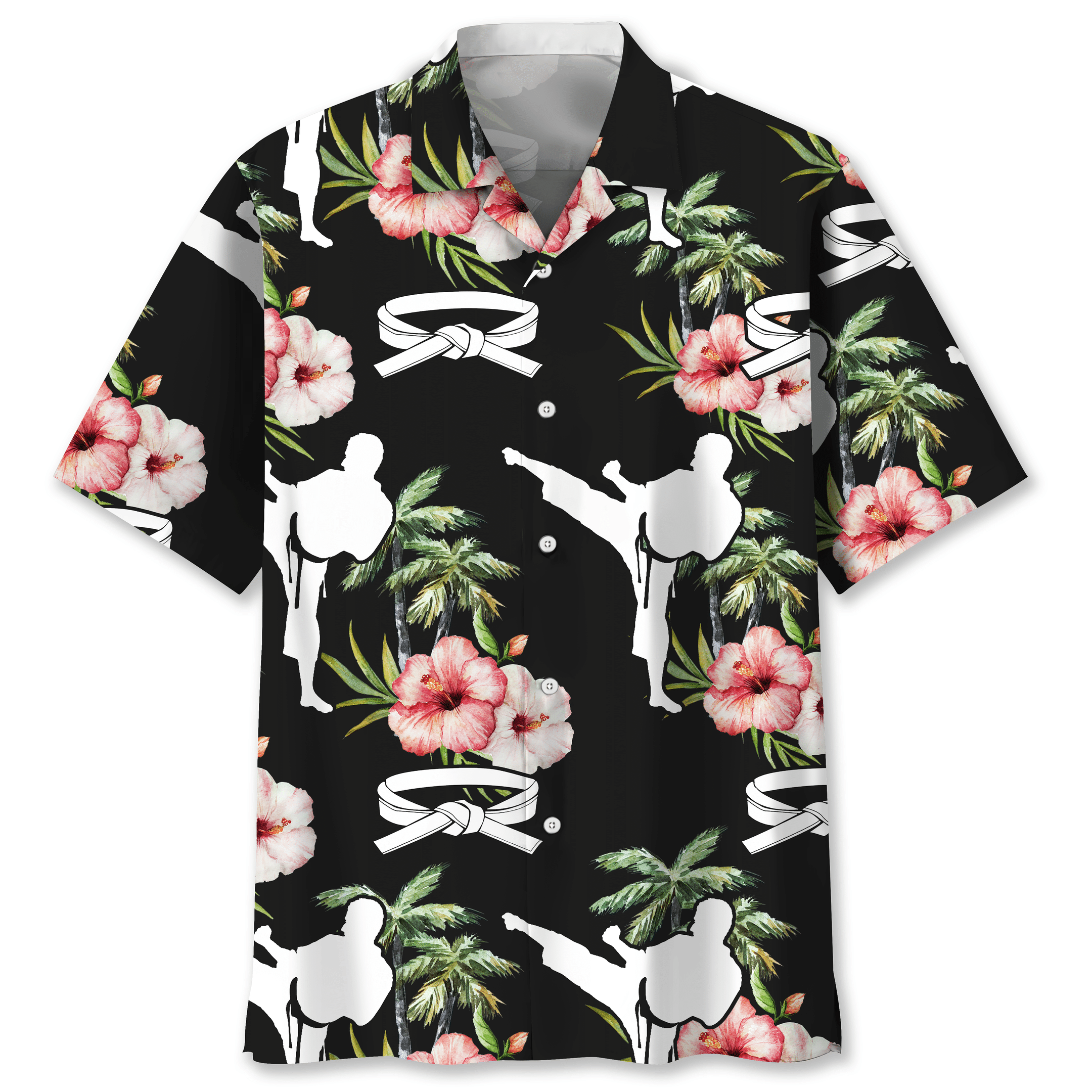 Karate Nature Flower Hawaiian Shirt