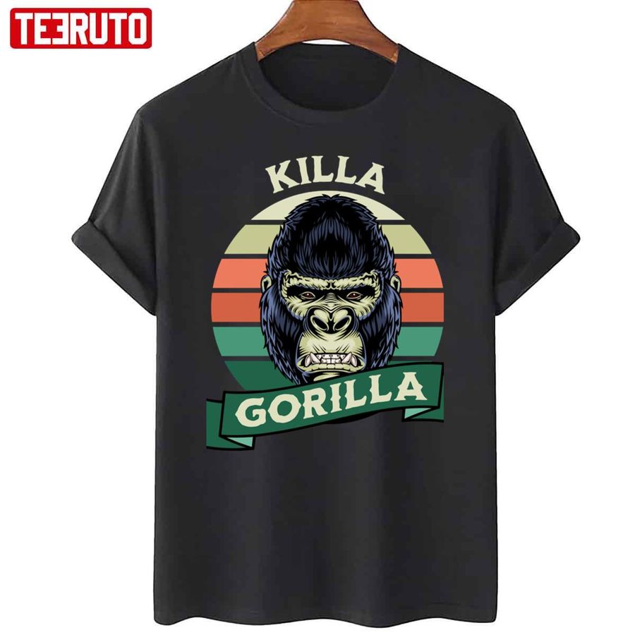 Killa Gorilla Vintage Retro Unisex T-Shirt