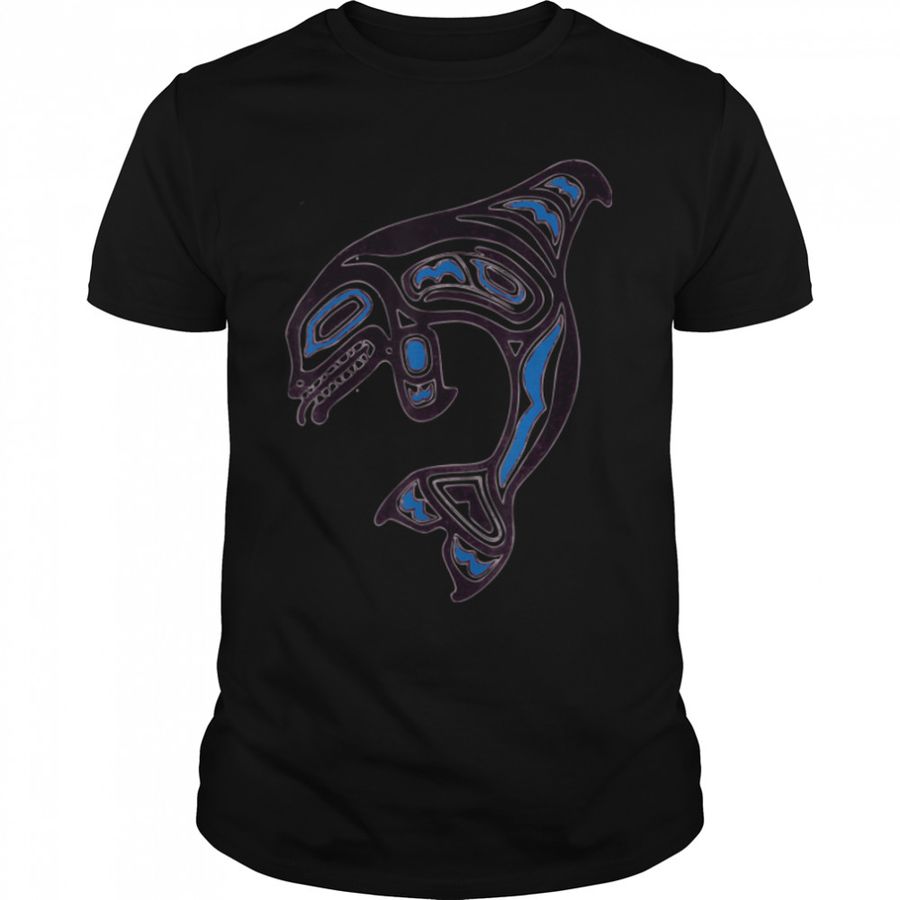 Killer Whale Orca Pacific NW Native American Indian T-Shirt B07NSJLDJ4