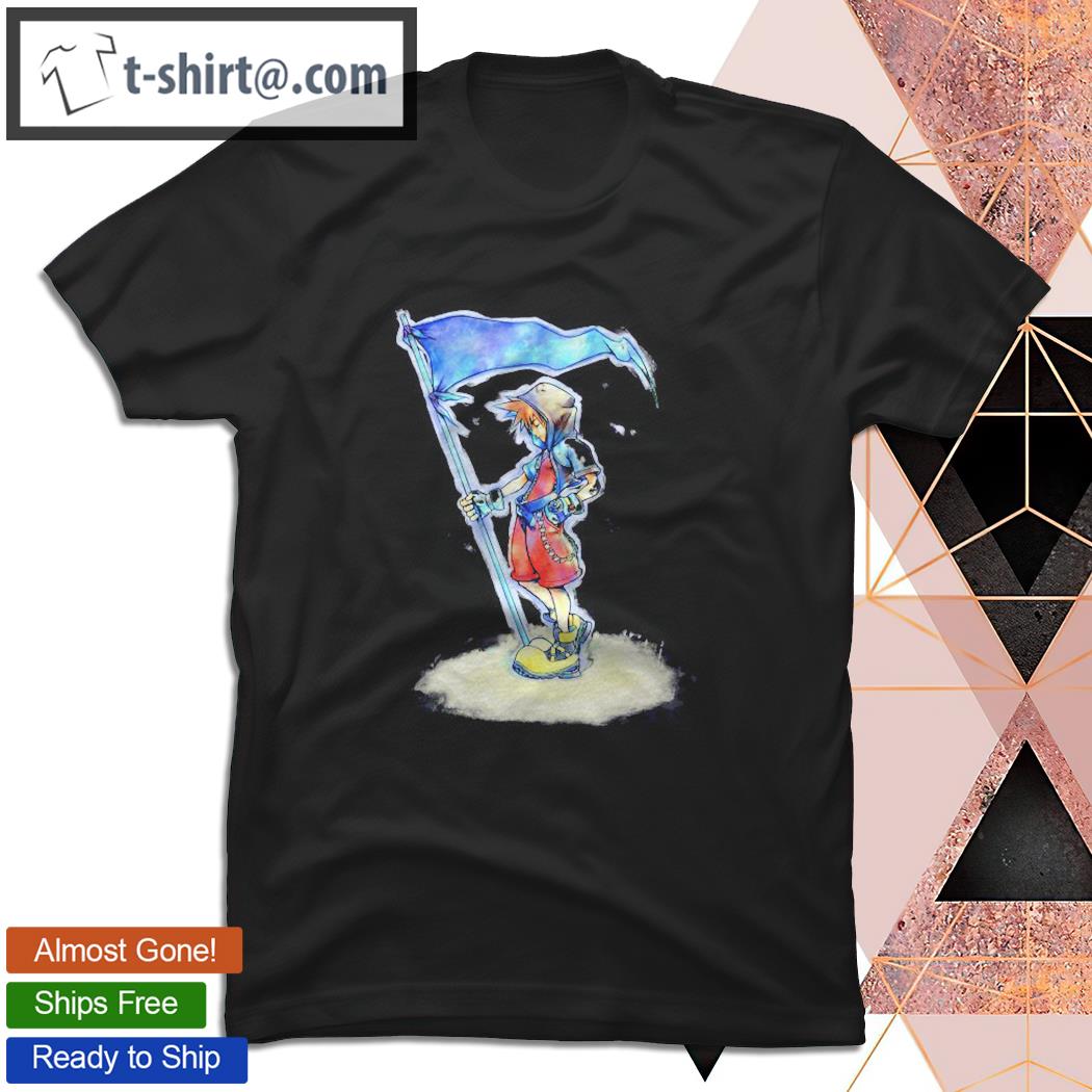 Kingdom Hearts Sora Flag Sketch T-shirt