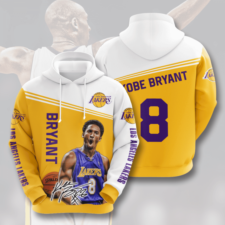 Kobe Bryant 8 NBA Legend Kobe Bryant 3D Hoodie Sweatshirt