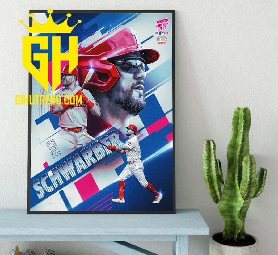 Kyle Schwarber Home Run Derby MLB Poster Canvas