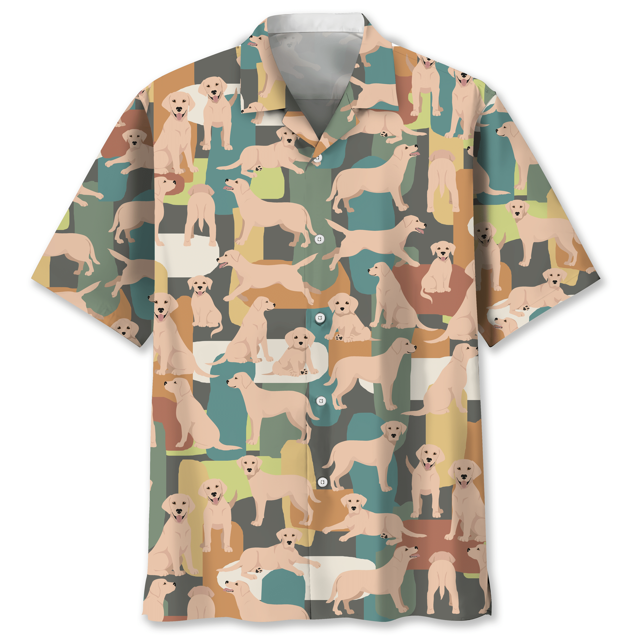 Labrador Funny Color Hawaiian Shirt