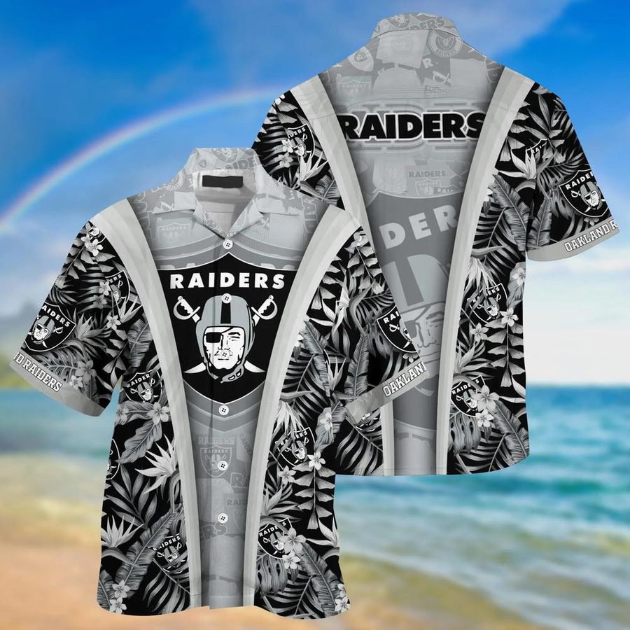 Las Vegas Raiders NFL Beach Summer Hawaiian Shirt And Short Gifts For Sports Football Fans